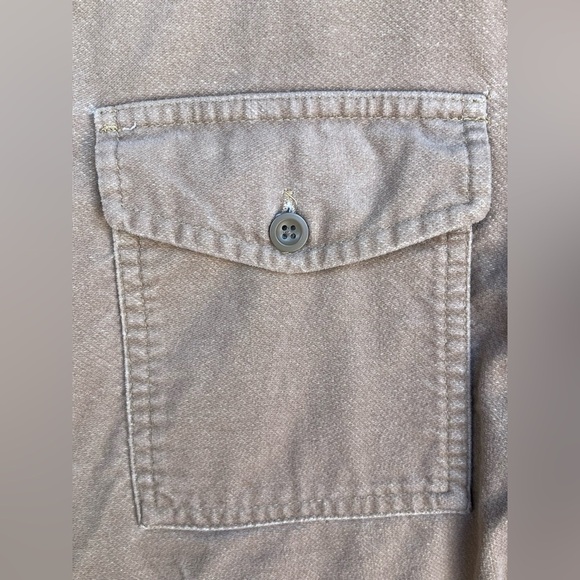 Vintage GAP 90s Men's Medium Outdoor Classic Cotton Chamois Flannel Button Shirt - Picture 4 of 5